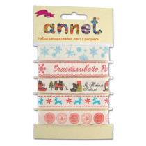 Набор хлопчатобумажных лент Рождественское настроение