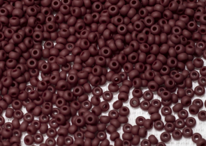 Бисер Чехия круглый 10/0 50г 93310 т.бордовый матовый