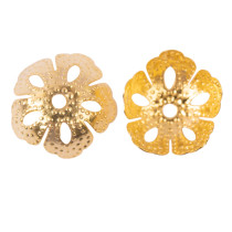 " Zlatka" Розетка для бус DC- 007/ 5 15 мм ± 2 мм 5 шт №01 под золото