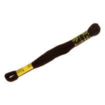 Нитки для вышивания " ПНК им. Кирова" мулине 100% мерсеризованный хлопок 8 м №6516 т. коричневый